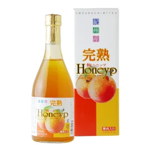 希釈用梅ドリンク 完熟梅ハニップの瓶と化粧箱の画像